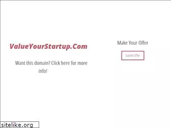 www.valueyourstartup.com