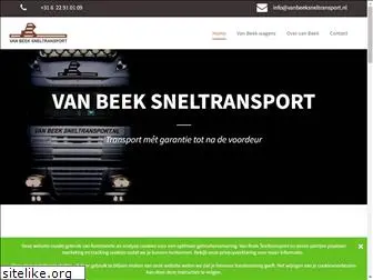 vanbeeksneltransport.nl