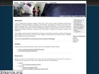 vancouvermathtutor.ca