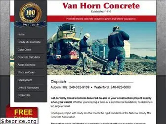 vanhornconcrete.com