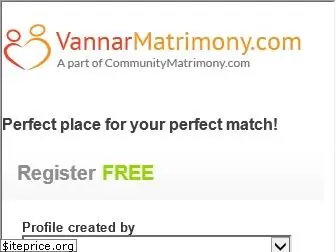 vannarmatrimony.com