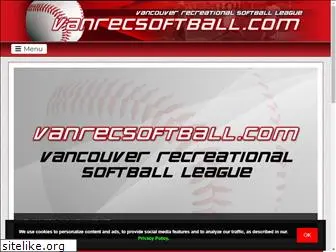 vanrecsoftball.com