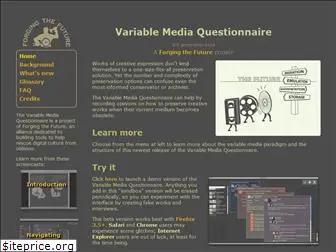 variablemediaquestionnaire.net