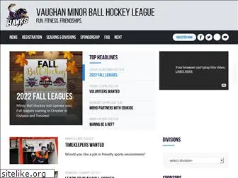 vaughanminorballhockey.com