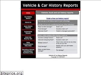 vehiclecarhistoryreports.com