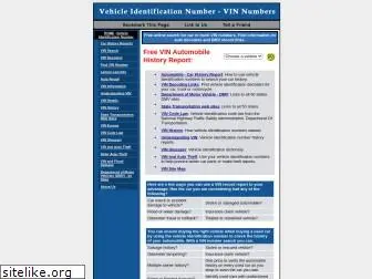 vehicleidentificationnumbers.com