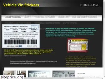 vehiclevinstickers.com