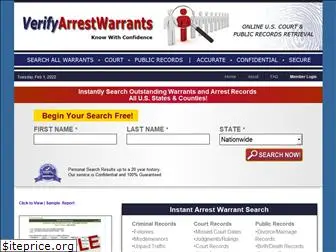 verifyarrestwarrants.com