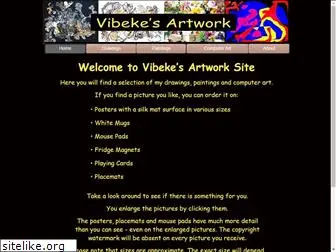 vibekes-artwork.com