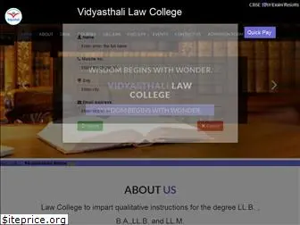 vidyasthalilawcollege.com