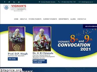 vignanuniversity.org