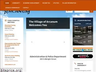 villageofarcanum.com