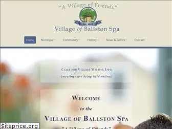 villageofballstonspa.org