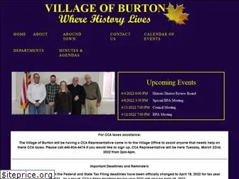 villageofburton.org