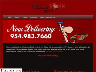 villarosepizza.com