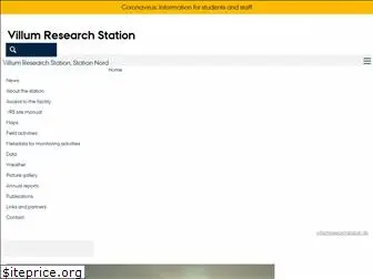 villumresearchstation.dk