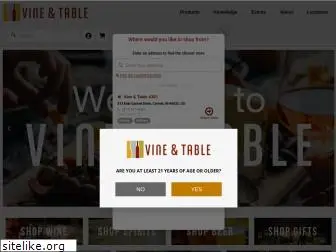 vineandtable.com