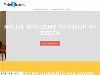 violinbybecca.com