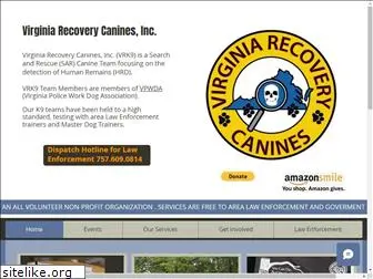 virginiarecoverycanines.org