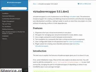 virtualenvwrapper.readthedocs.io
