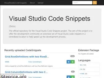 visualstudiocodesnippets.com