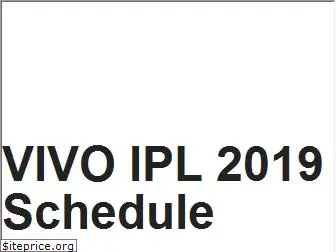 vivoipl2019schedule.co.in