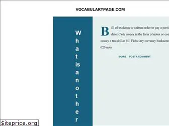 vocabularypage.com