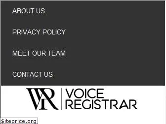 voiceregistrar.com