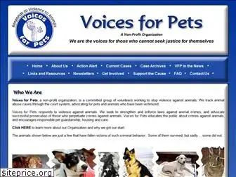 voicesforpets.org