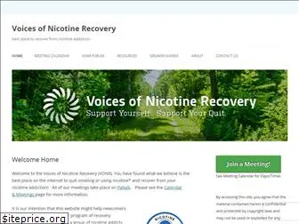 voicesofnicotinerecovery.com