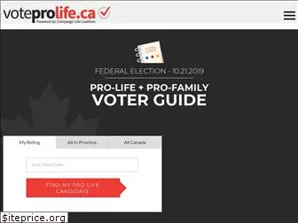 voteprolife.ca