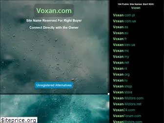 voxan.com