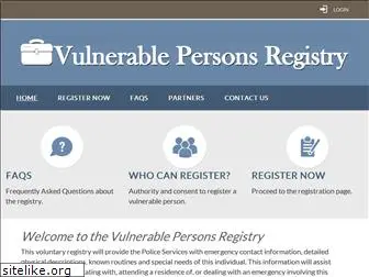 vulnerablepersonsregistry.ca
