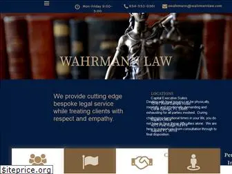 wahrmannlaw.com