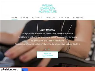 wailukucommunityacupuncture.com