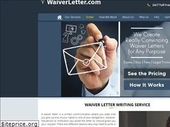 waiverletter.com