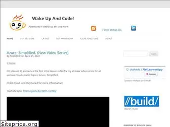 wakeupandcode.com