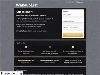 wakeuplist.com