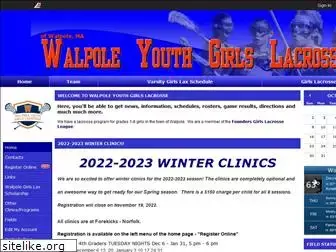 walpolegirlslacrosse.org