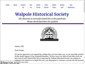 walpolehistory.org