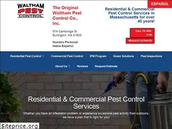 walthampestcontrol.com