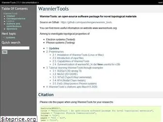 wanniertools.com