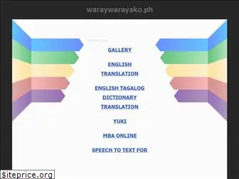 waraywarayako.ph