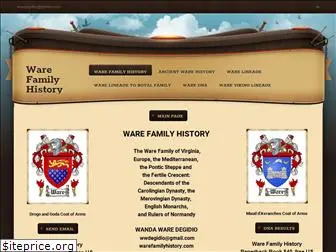 warefamilyhistory.com