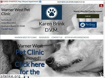 warnerwestpetclinic.com