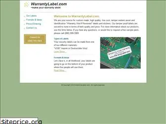 warrantylabel.com