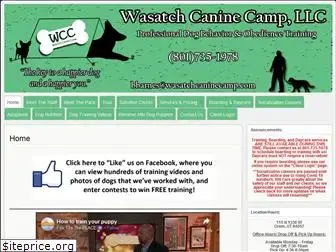 wasatchcaninecamp.com