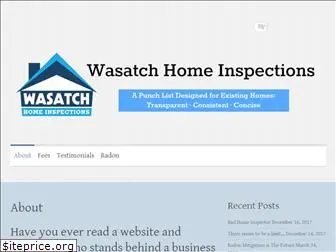 wasatchhomeinspections.com