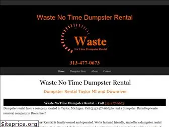 wastenotimedumpsterrental.com