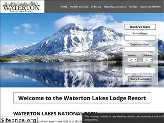 watertonlakeslodge.com